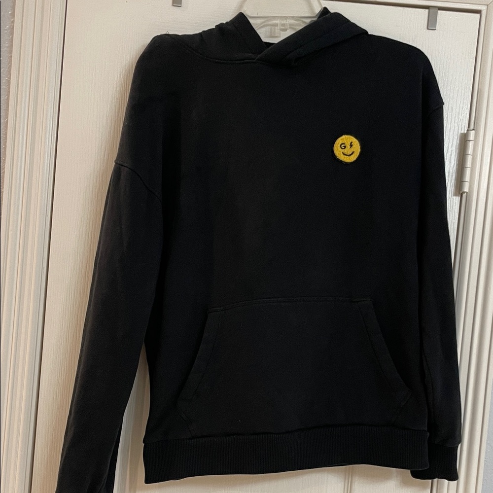 Gilly Hicks Black Hoodie with Yellow Emblem